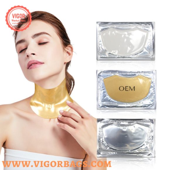 Gold 24k collagen neck mask & Hydra Face lift Gold Aloe Extract Collagen Facial - Picture 7 of 9